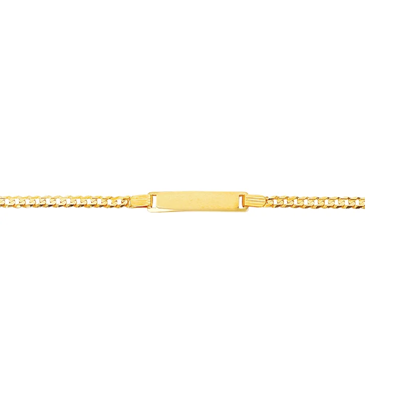 Astral sign bracelets -14K Gold Childrens Curb ID Bracelet