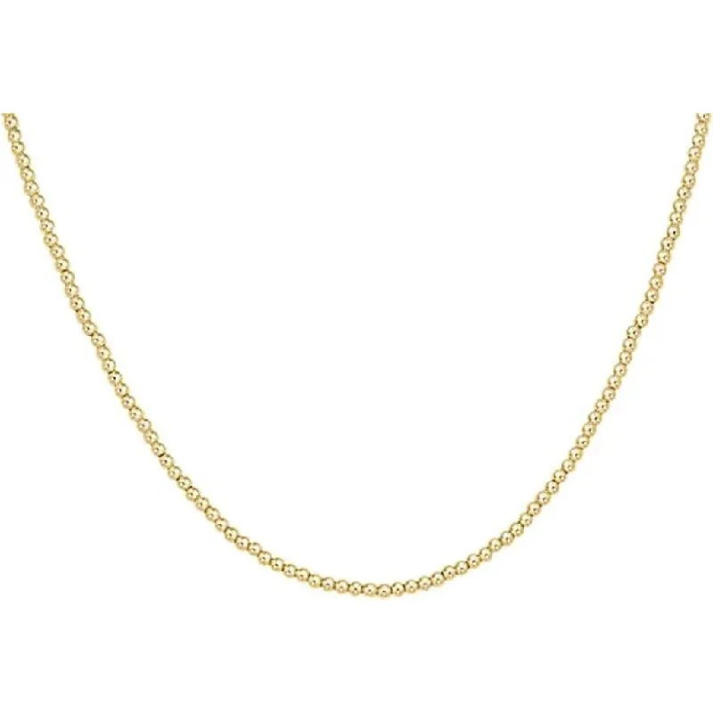 Ladies barely-there necklaces -enewton design : 15" Choker Classic Gold 2mm Bead Necklace