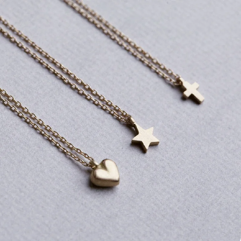 Ladies unicorn magic necklaces -Tiny Cross, Star and Heart Necklaces