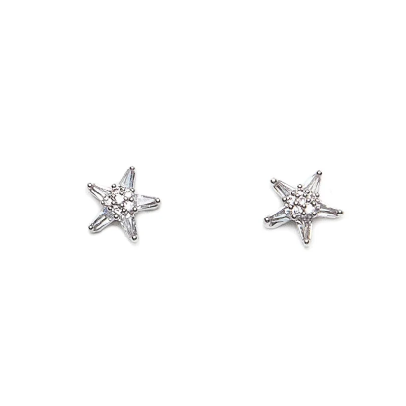 Ladies Earrings for Design Spark-Eastar Tiny Crystal Star Earrings