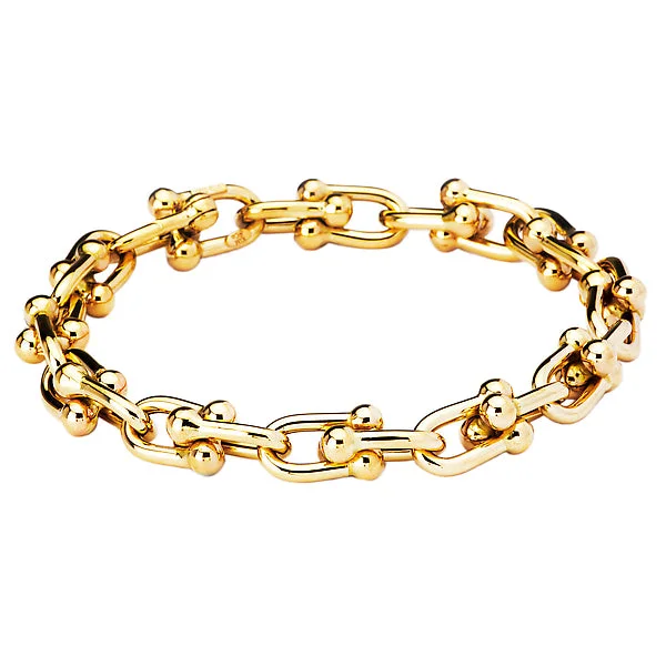 Sleek wrap bracelets -Ladies Fashion U Link Bracelet