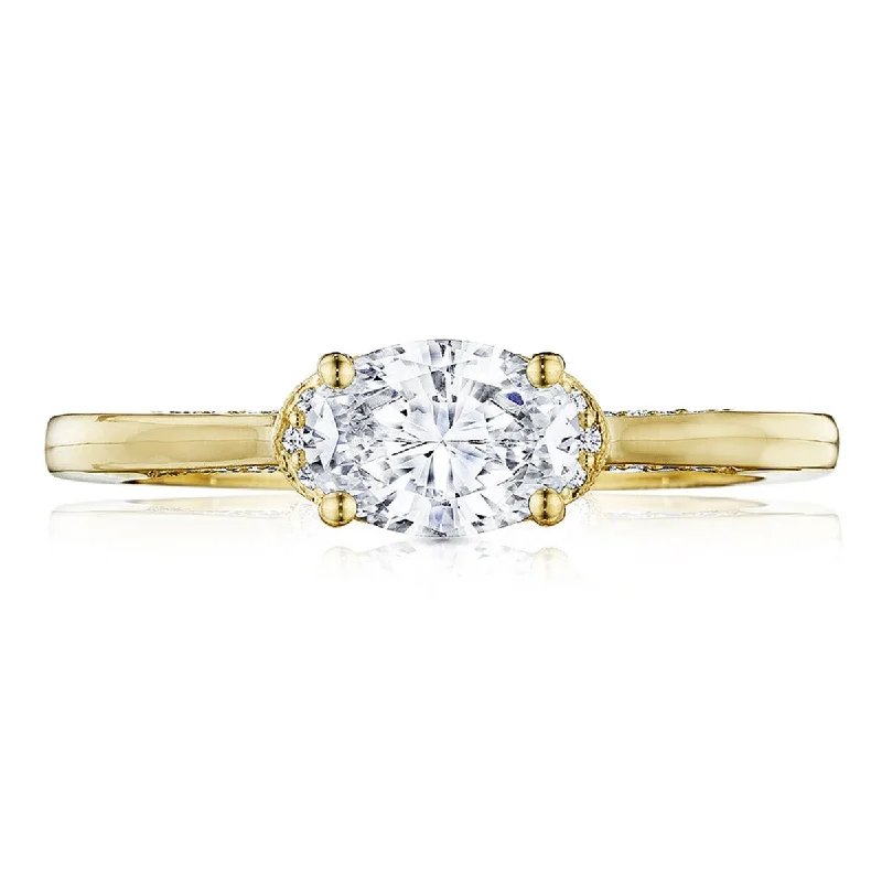 Ladies Engagement Rings Globe Shine-Simply Tacori 18K Yellow Gold Diamond Engagement Ring 0.10 ctw 2654OV7X5Y