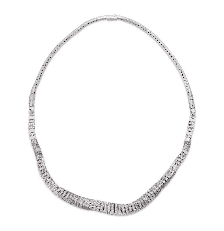 Ladies homestead glow necklaces -Diamond Twist Necklace, 8.95 carats