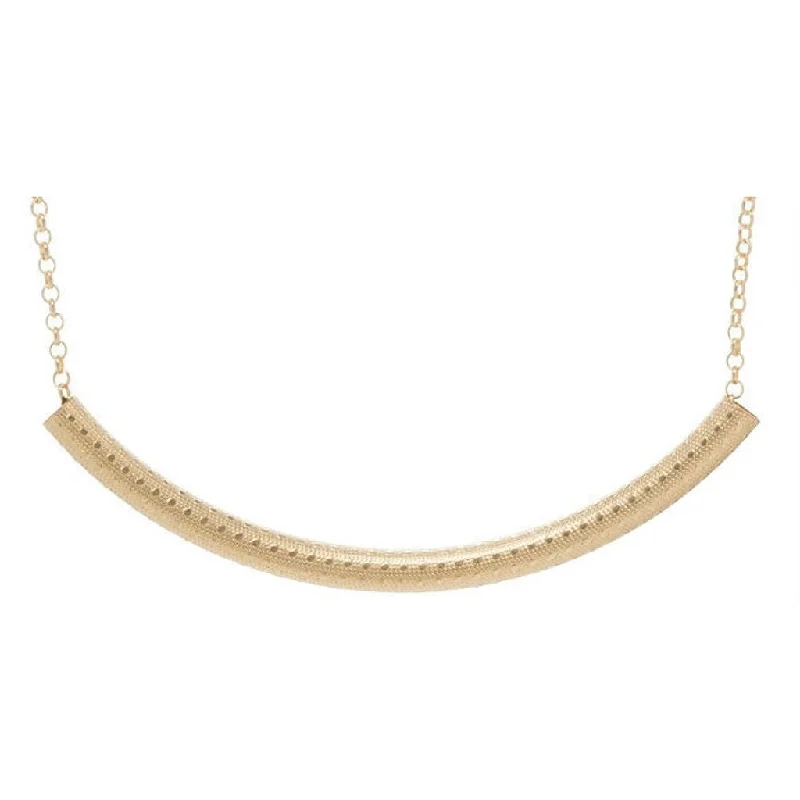 Ladies lush green necklaces -enewton design  : Bliss Bar Textured Necklace in Gold