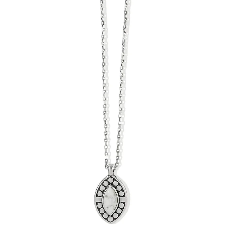 Ladies strong spirit necklaces -Brighton : Pebble Dot Dream Howlite Short Necklace