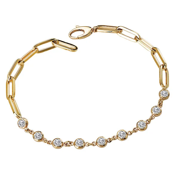 Birthstone flash bracelets -Ladies Fashion Diamond Bracelet