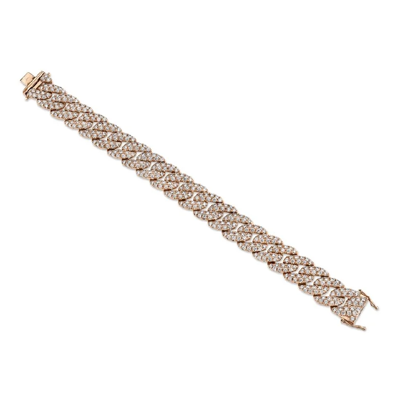 Heartfelt sentiment bracelets -14KT Gold 8.33 CTW Diamond Curve Bracelet