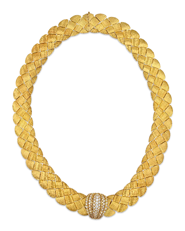 Ladies rich ruby necklaces -Henry Dunay Gold Sabi Necklace