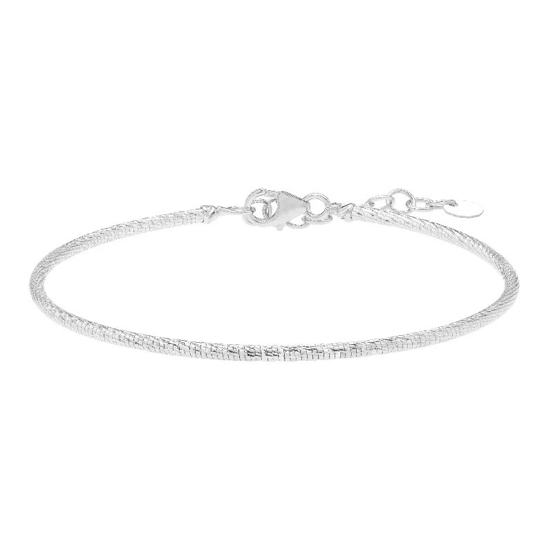 Sibling bond bracelets -14K Diamond Cut Stack Bangle