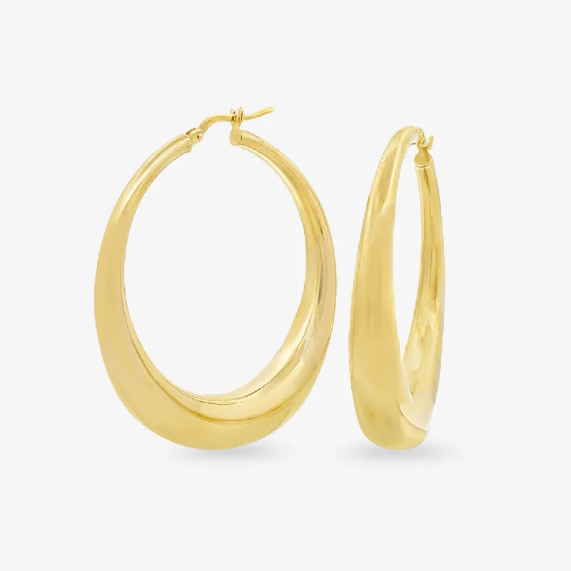 Ladies Earrings for Mentor Glow-7mm Graduated Hoop Earrings