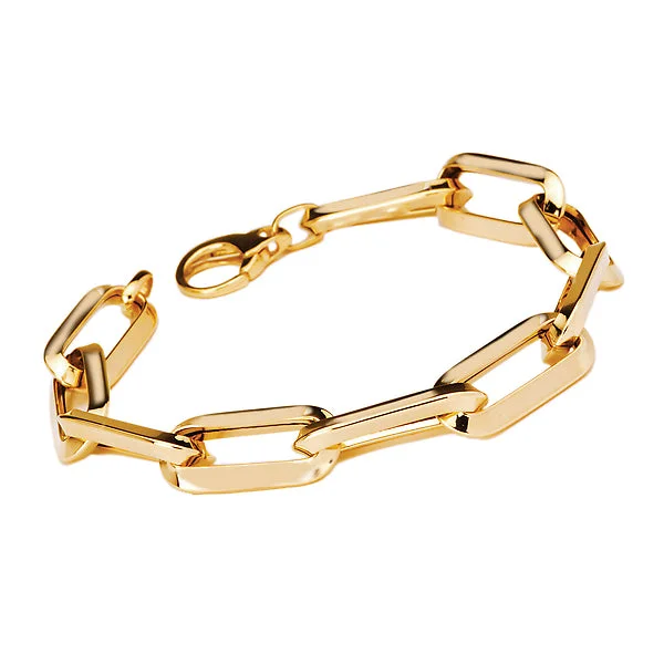 Satin sheen bracelets -Beveled Link Bracelet