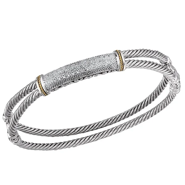 Mountain peak bracelets -Ladies Fashion Diamond Bangle