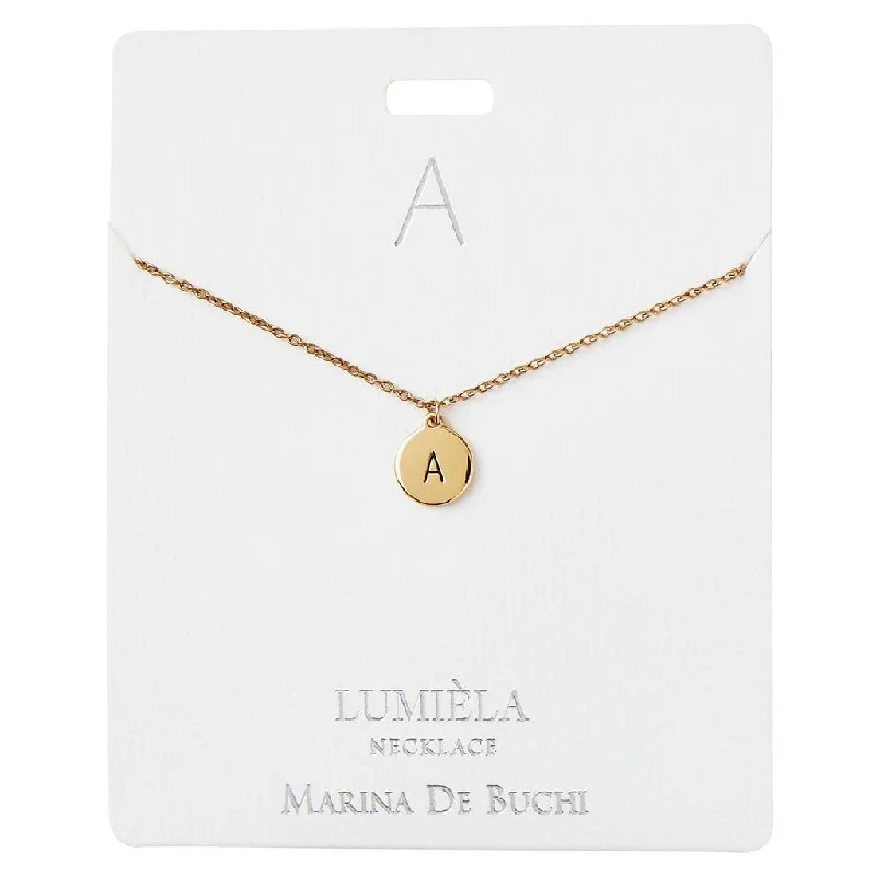 Ladies abstract flow necklaces -Lumiela Necklace : Initial Necklace -Assorted letters