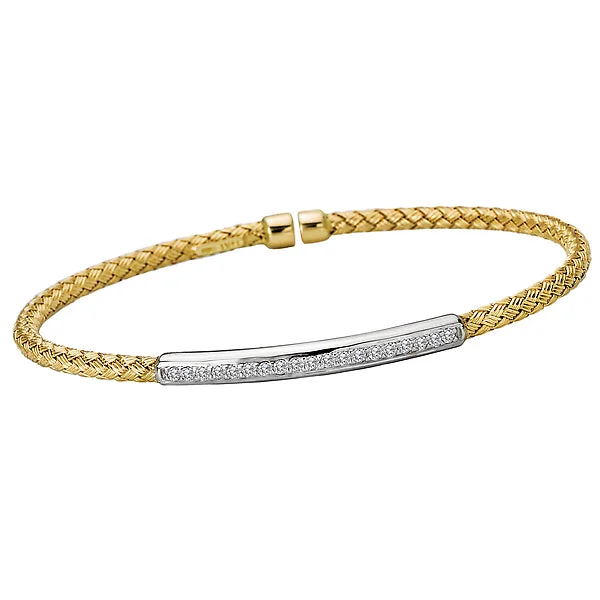 Starlit wonder bracelets -Ladies Fashion Diamond Bar Cuff Bracelet