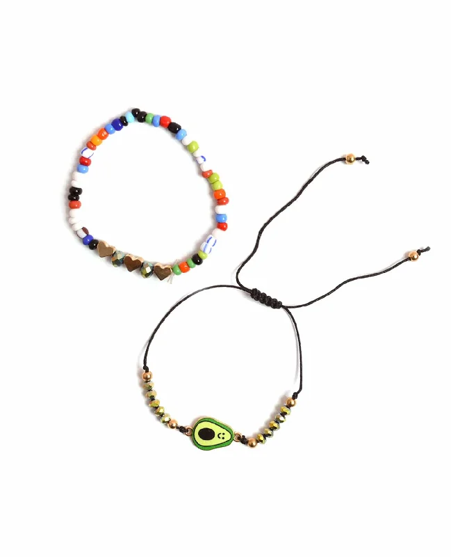 Uplifting wave bracelets -Avocado Vibes Bracelet