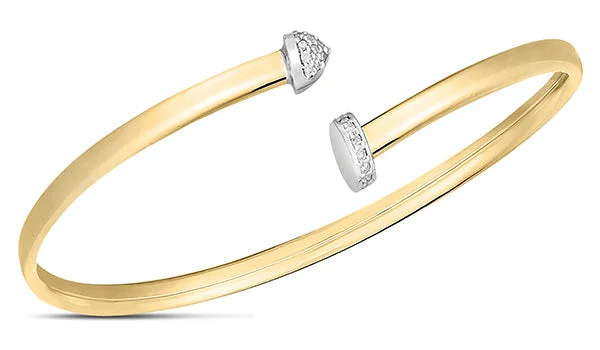 Shimmering flash bracelets -14K Diamond Hardware Bangle