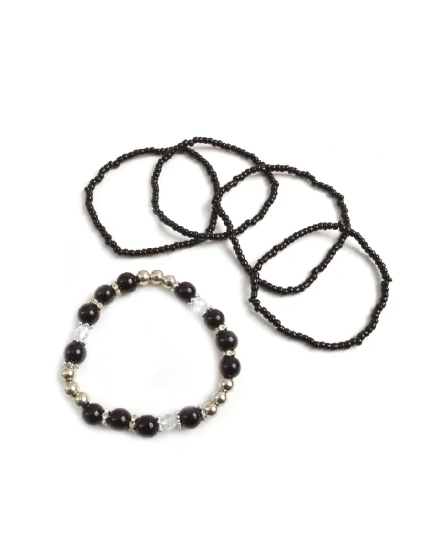 Luxe platinum bracelets -Ball Beads Bracelet