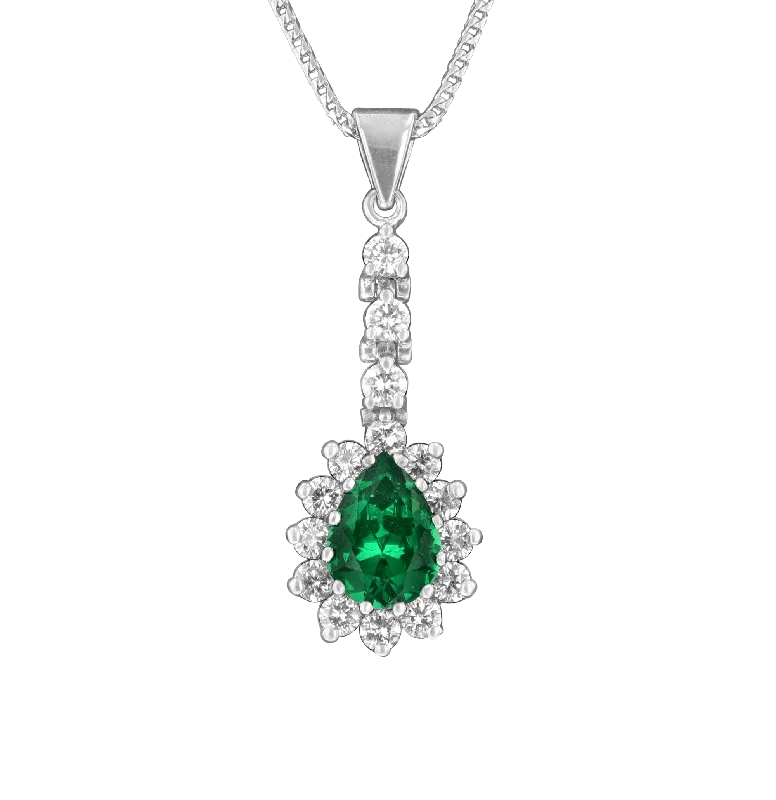 Ladies blossoming spring necklaces -Tsavorite Garnet Necklace, 1.77 carats