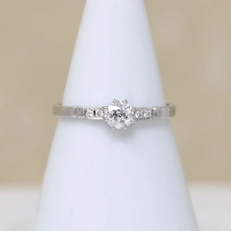 Ladies Engagement Rings Unique Spark-Artisan Diamond & White Gold Engagement Ring by 720