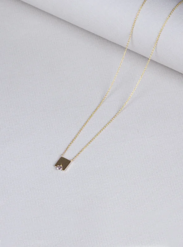 Ladies mountain peak necklaces -Yannis Sergakis Gold Pendant Necklace with Brown Diamond