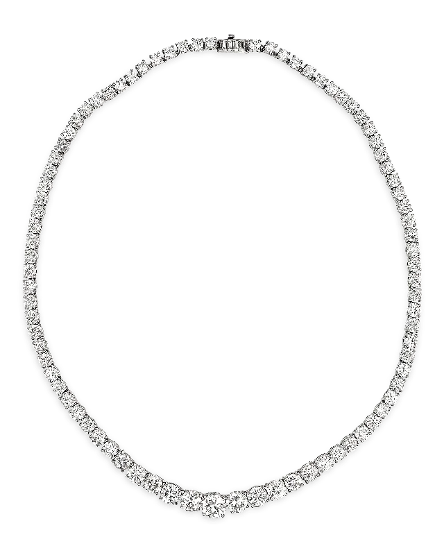 Ladies enduring classic necklaces -Diamond Rivière Necklace, 25.00 Carats