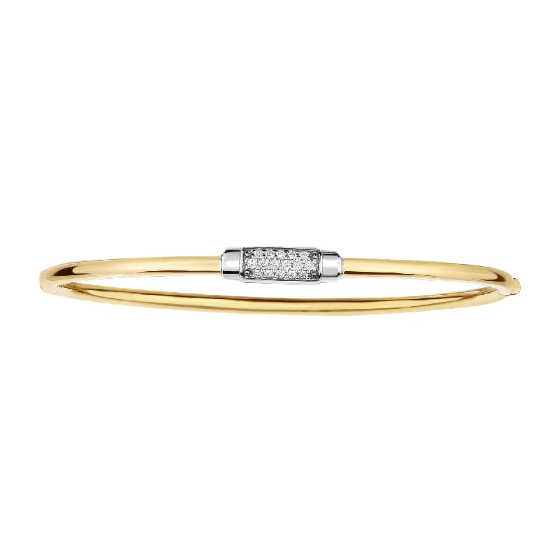 Sandy coast bracelets -14K Gold .14ct Diamond Heritage Bangle