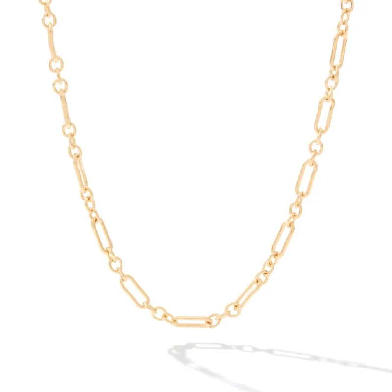 Ladies joyful burst necklaces -Ronaldo Jewelry : Links of Love Necklace - 14K Gold