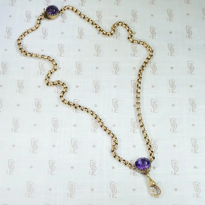 Ladies abstract flow necklaces -Cut Back Collet Set Amethyst Necklace by Ancient Influences