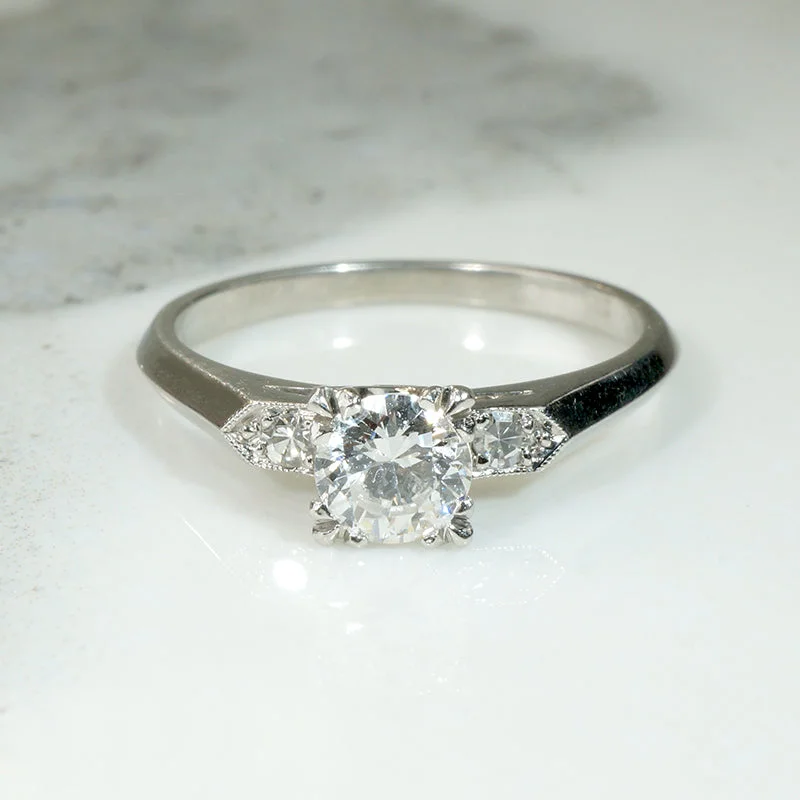 Ladies Engagement Rings Anchor Shine-Crisp & Pristine Diamond Engagement Ring in Platinum