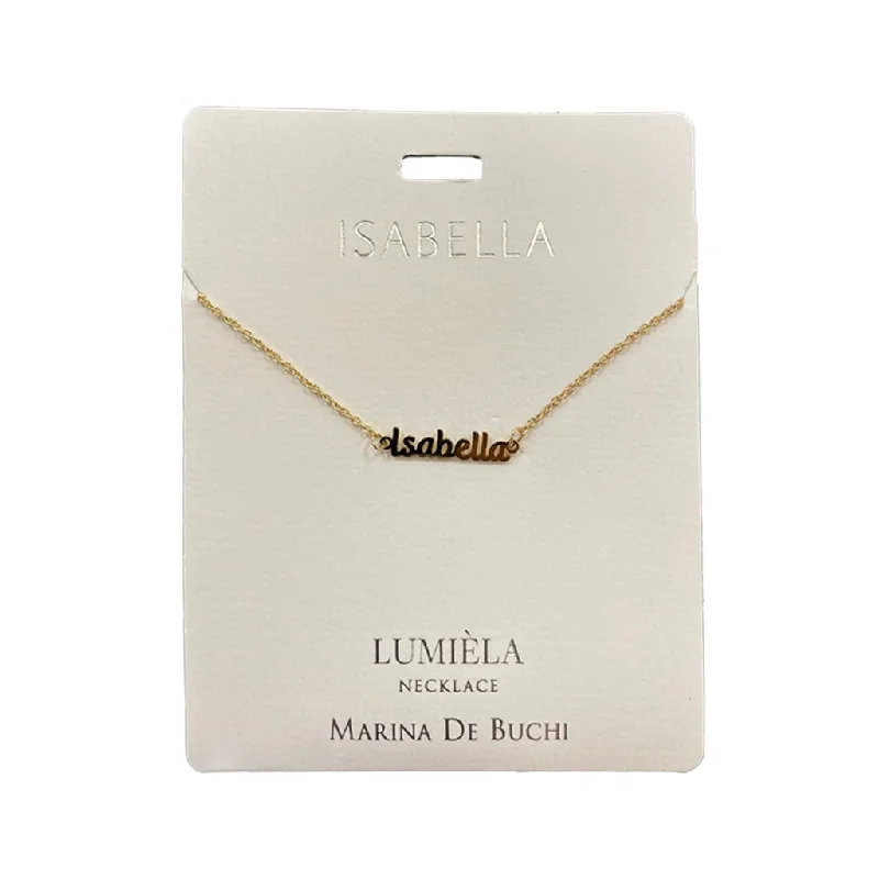 Ladies city sleek necklaces -Lumiela Necklace : Personalized Name Necklace I-Z - Assorted Names