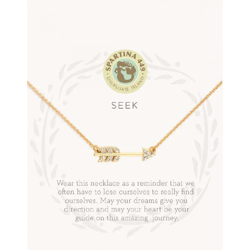 Ladies heavenly grace necklaces -Spartina : Sea La Vie Seek Necklace in Gold