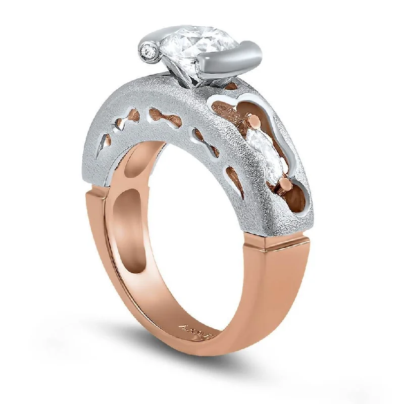 Ladies Engagement Rings with Lawsonite Glow-Hidden Realms Diamond Valentine Engagement Ring