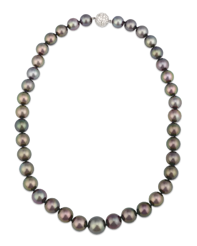 Ladies desert bloom necklaces -Tahitian South Sea Pearl Necklace