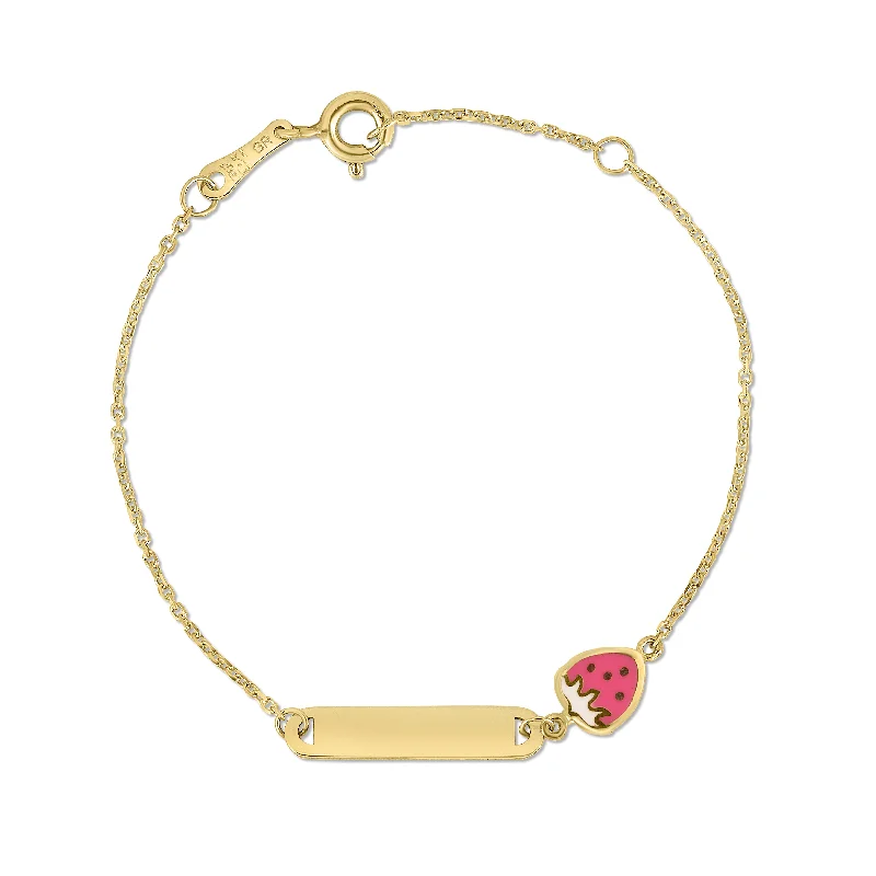 Balanced harmony bracelets -14K Strawberry Childrens Bracelet