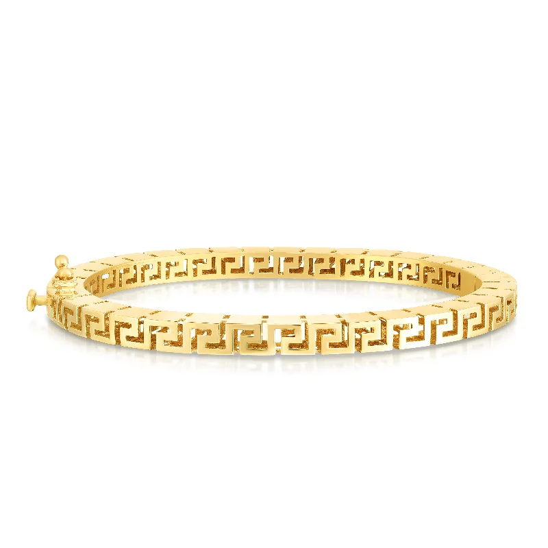 Unicorn magic bracelets -14K Greek Key Bangle