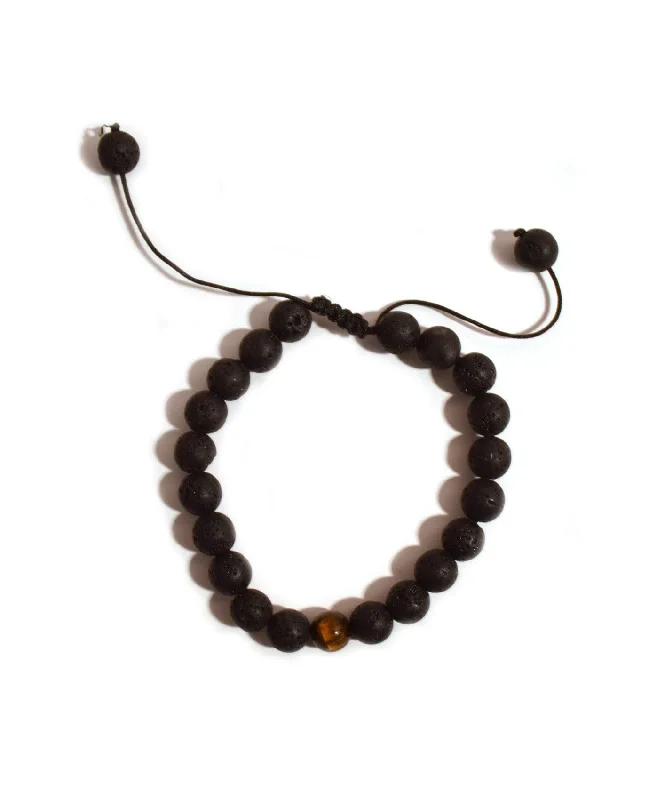 Versatile stretch bracelets -Lava Beads Bracelet