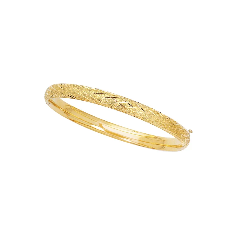 Mythic lore bracelets -14K Gold Diamond Cut X Bangle